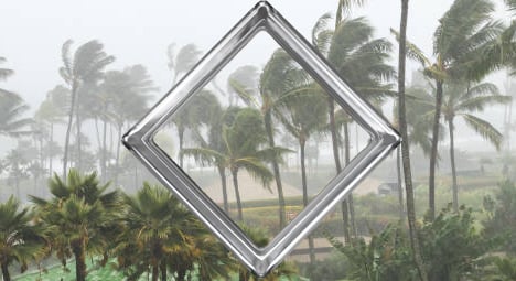 Hurricane resistant glass block